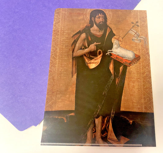 Saint John the Baptist Vinyl Folder 6" x 4.50" New #AB-103-J - Bob and Penny Lord