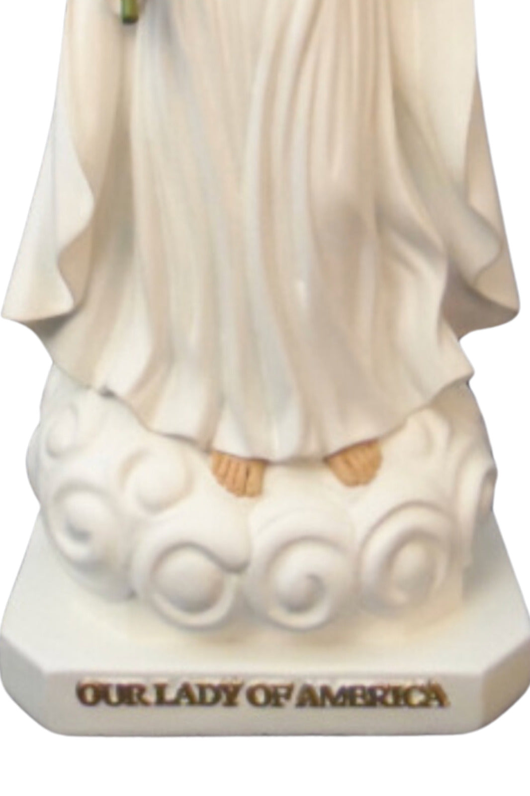 14 inch Our Lady of America Statue hand made in Colombia - Bob and Penny Lord