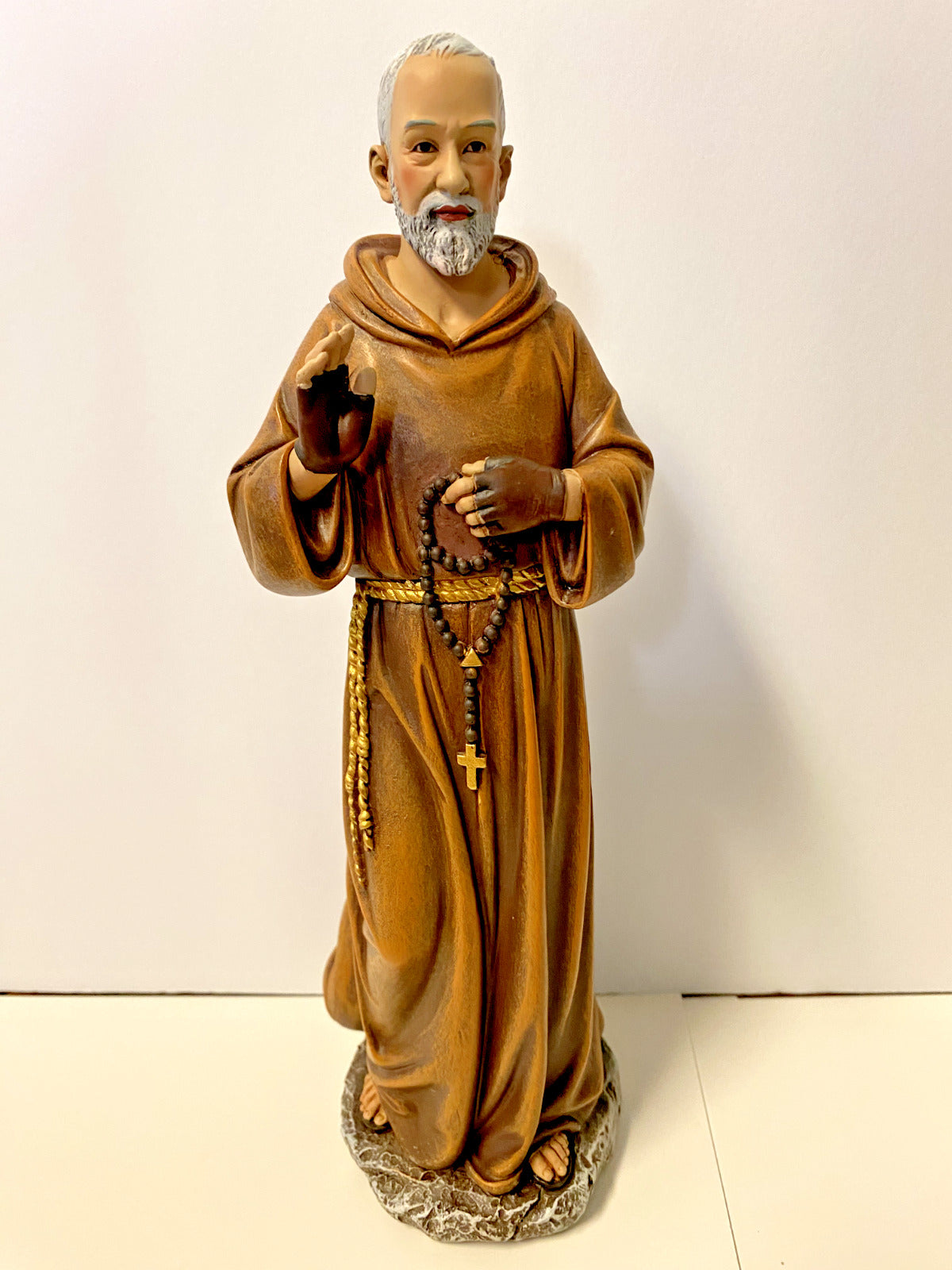 Padre Pio 10.25." Statue, New #RM- - Bob and Penny Lord