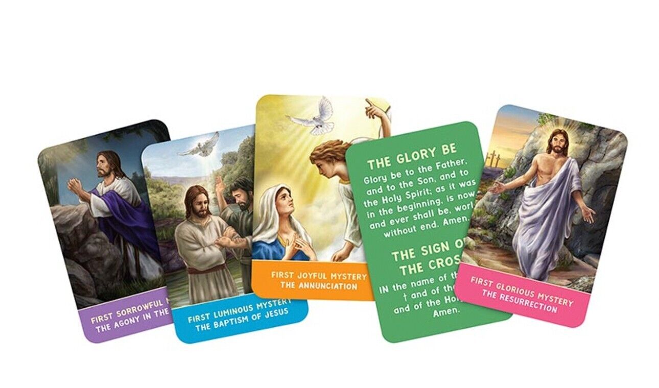 Children's The Rosary Memory Card Game, New #AB-062-2