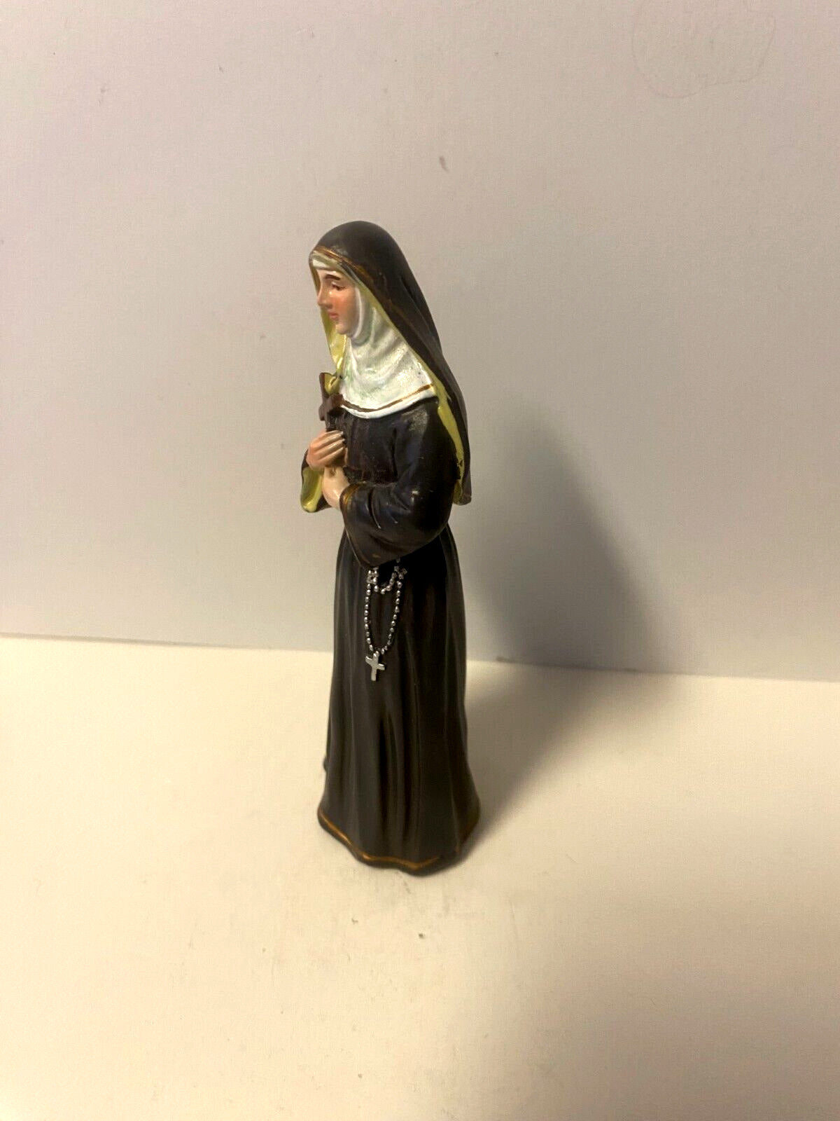 Saint Rita of Cascia 3.75" H Statue+ Prayer Card & Bio, New - Bob and Penny Lord