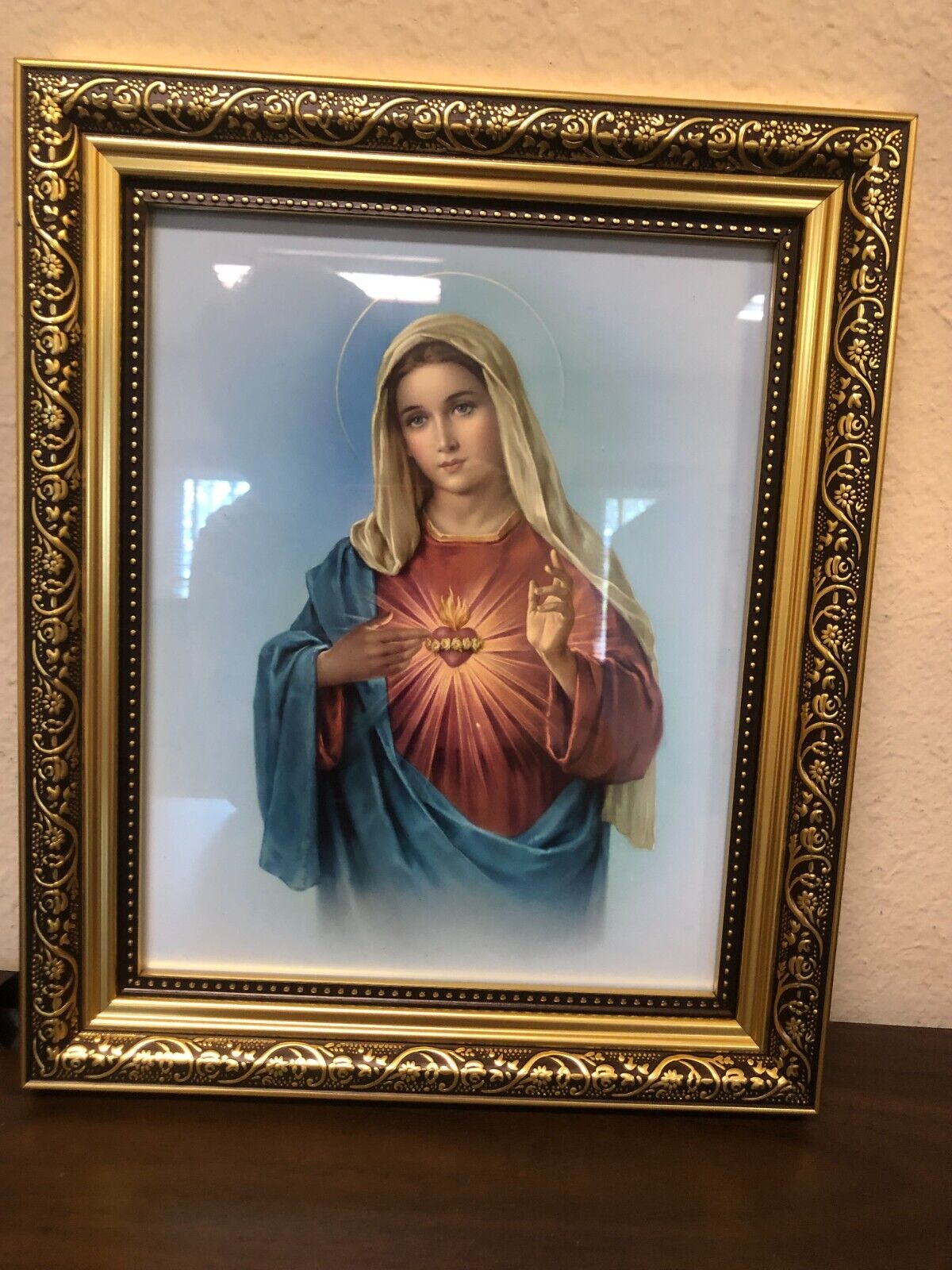 Immaculate Heart of Mary Picture Frame, New Free Shipping