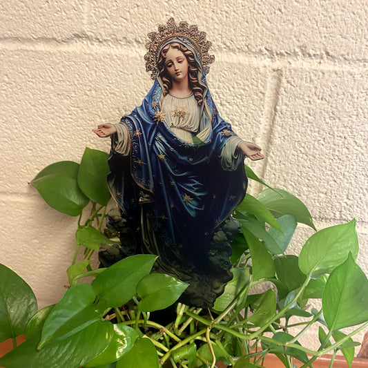 Virgen Mary Garden Stake, New #Gftshp