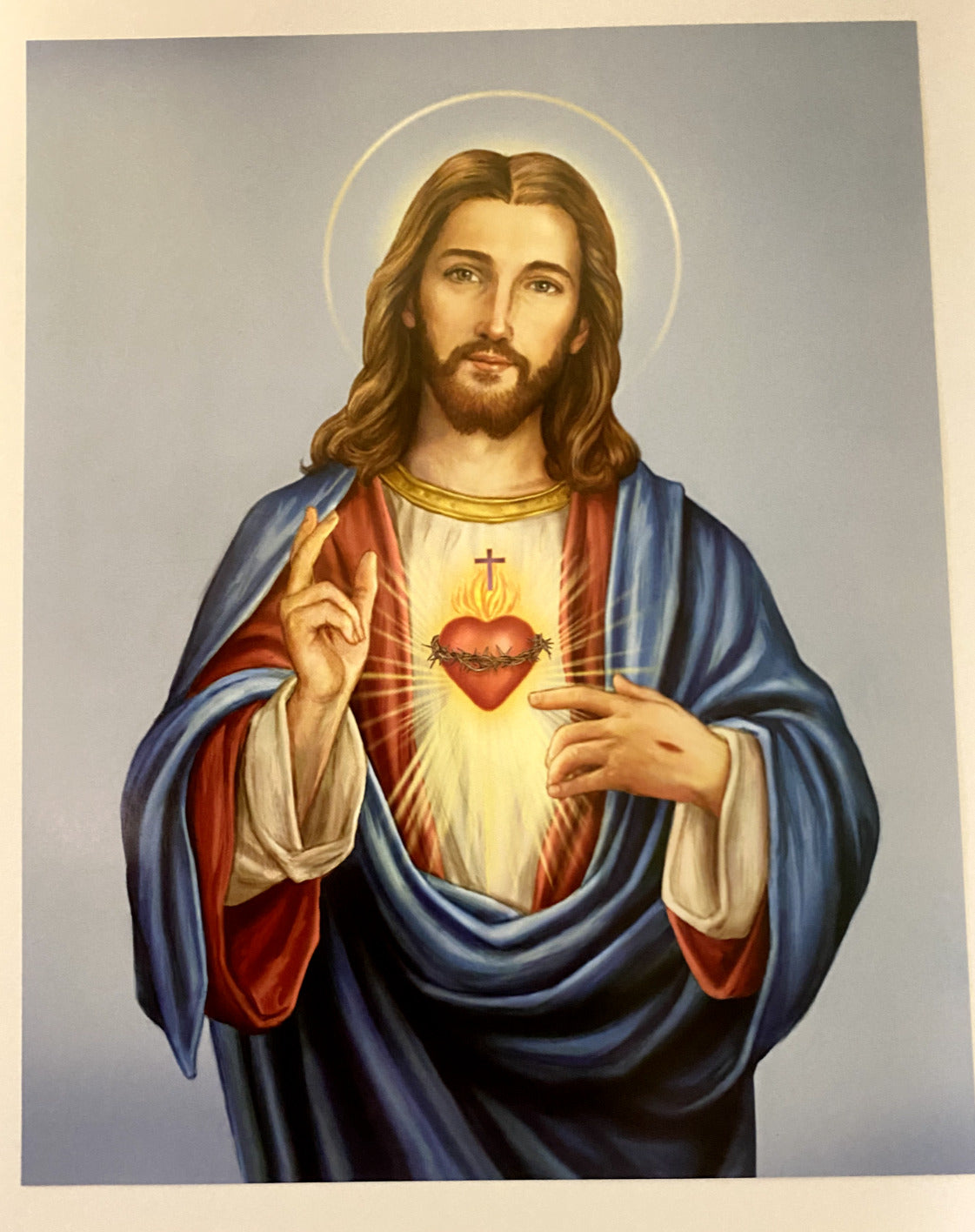 Sacred Heart of Jesus Print  10" x 8", New - Bob and Penny Lord