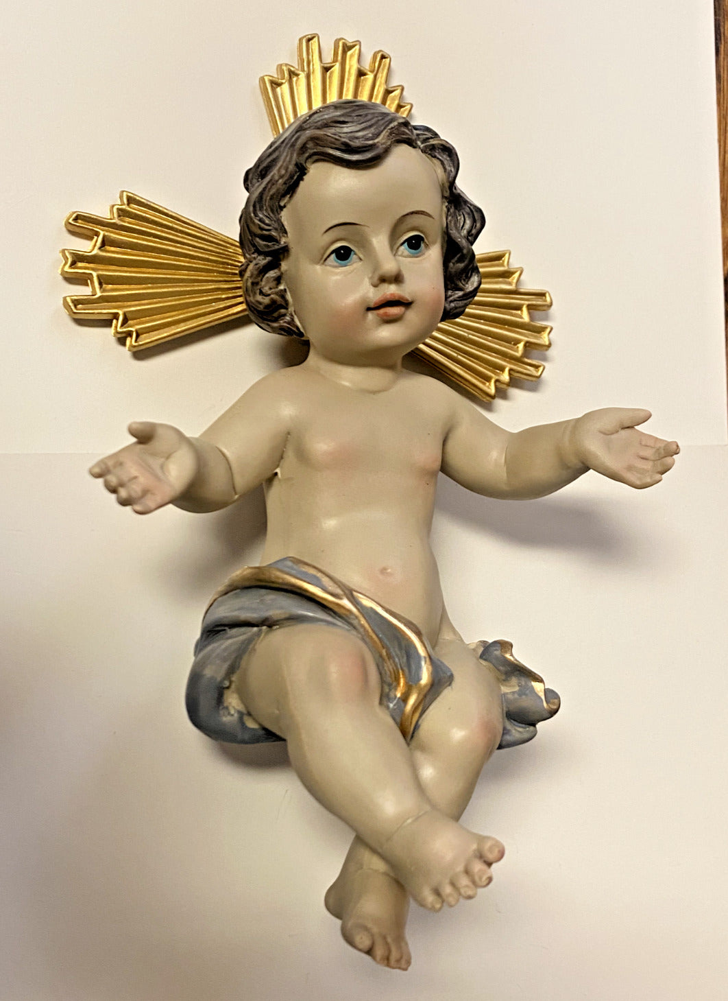 Sitting Infant Jesus in the manger 7"  Statue, New #AB-228