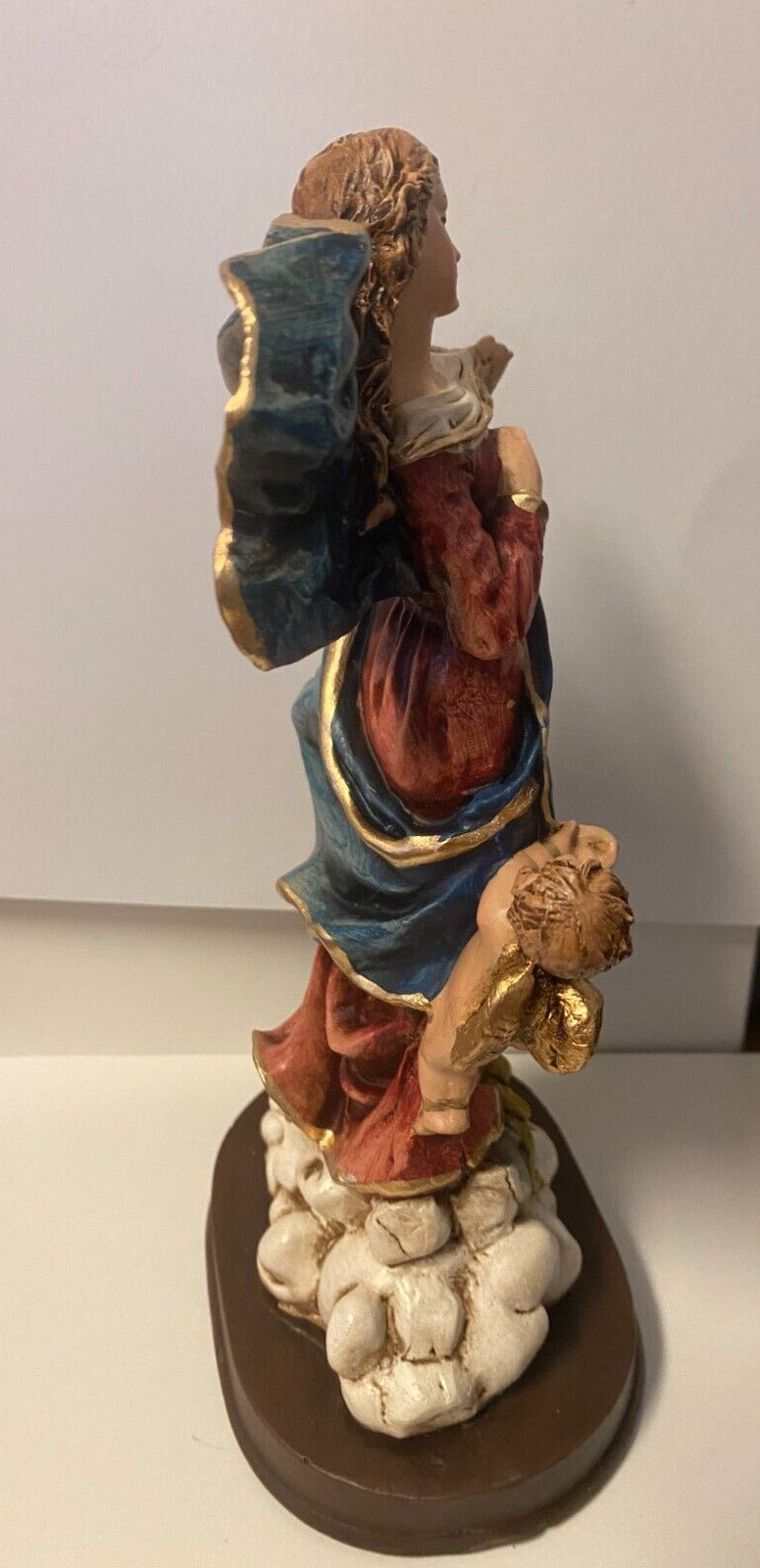 Our Lady Undoer (Untier) of Knots 8"  Hand Painted Statue, New from Colombia - Bob and Penny Lord