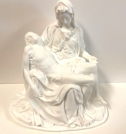 White Pieta Statue, 8" New #RM-033