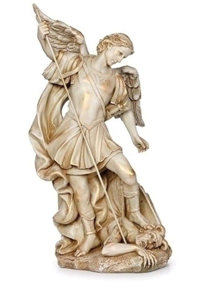 Saint Michael The Archangel  15" Statue, New Free Shipping