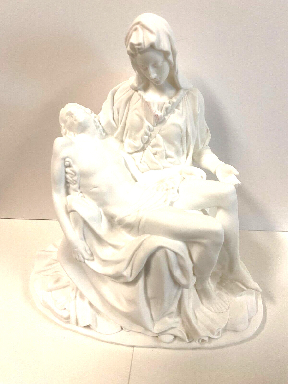 White Pieta Statue, 8" New #RM-033