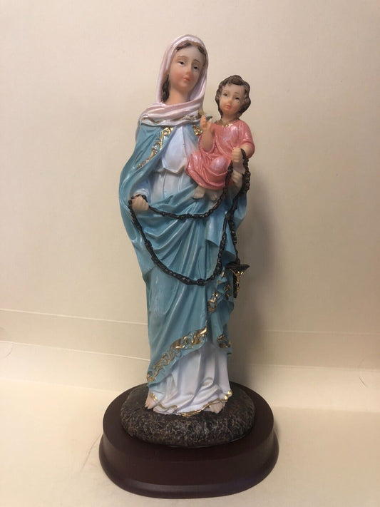 Our Lady of the Rosary Statue, 8.25" New - Bob and Penny Lord