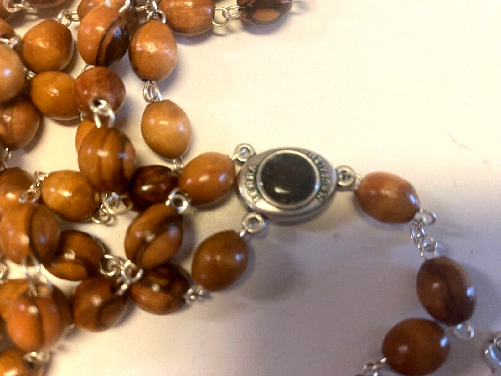 Olive Wood Large Bead Rosary,New from Jerusalem #3 - Bob and Penny Lord