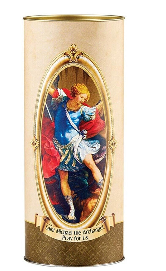 Saint Michael the Archangel  5.75" Votive Candle, New #AB-218 - Bob and Penny Lord