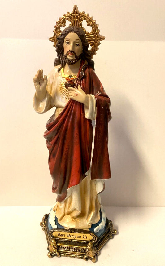 Sacred Heart Of Jesus  9' Resin, New