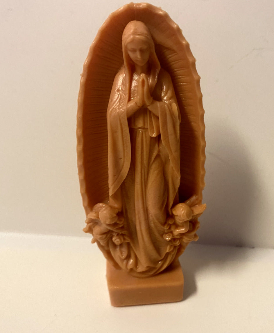 Our Lady of Guadalupe Very Small 3" H Statue, New