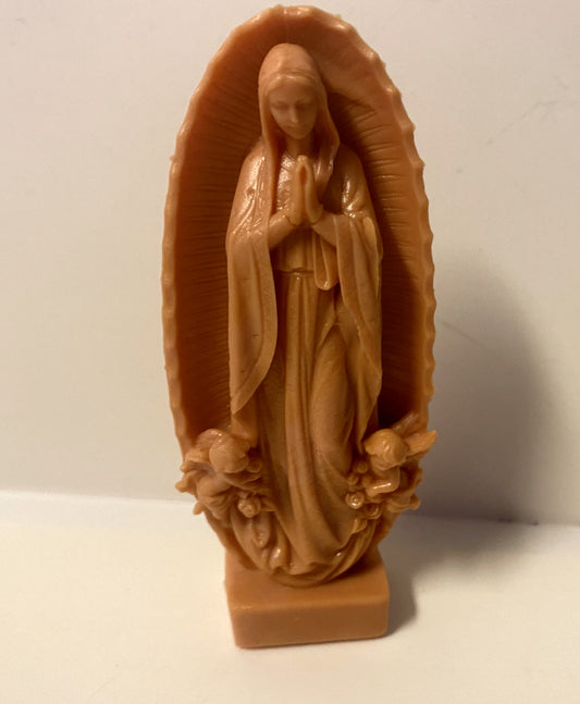 Our Lady of Guadalupe Very Small 3" H Statue, New