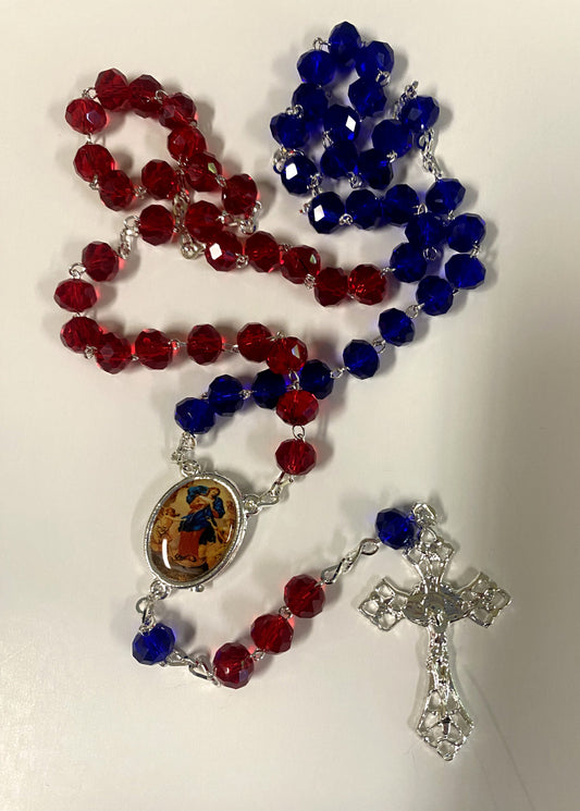 Our Lady of Untier/Undoer of Knots Handmade  Rosary, New from Colombia #L060