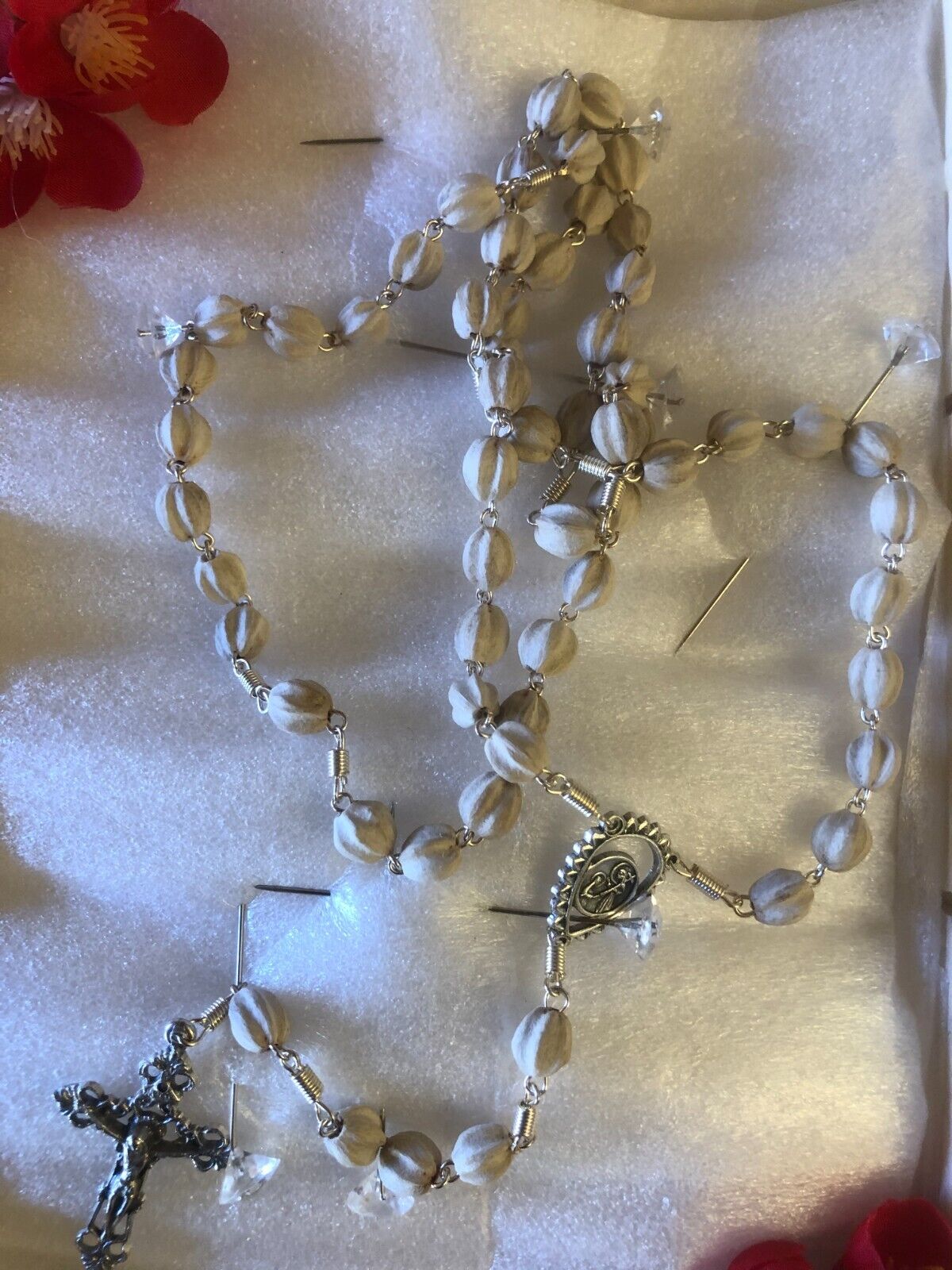 Saint Clare of Montefalco Rosary, New from Italy