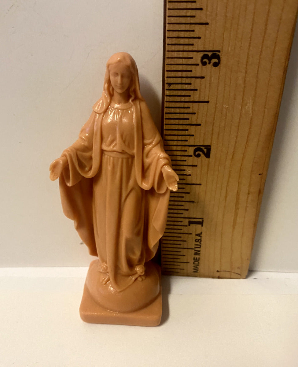 Our Lady of Grace Very small 3"  Statue, New