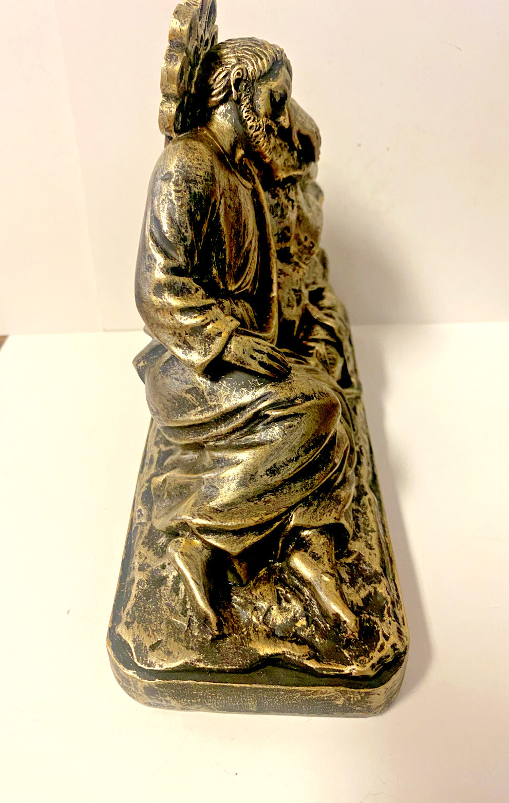 Sleeping Saint Joseph Bronze Finish 6" Statue, New #AB-192 Free Shipping