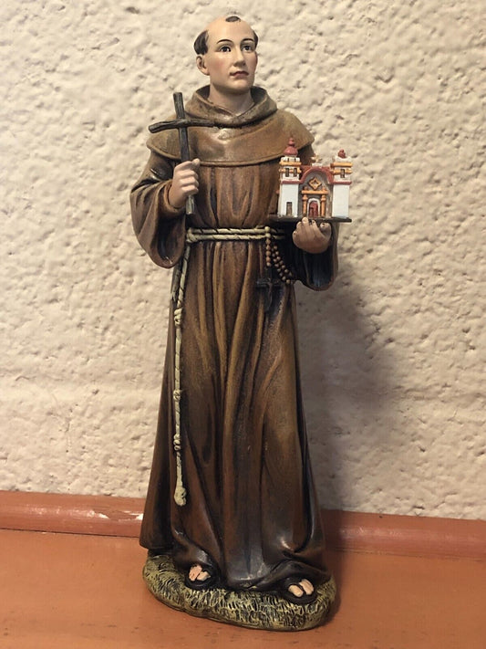 Saint Junipero Serra (Apostle the Americas)  8 " Statue, New