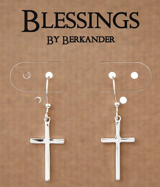 Cross 1" Dangle Earrings, New #MD-074