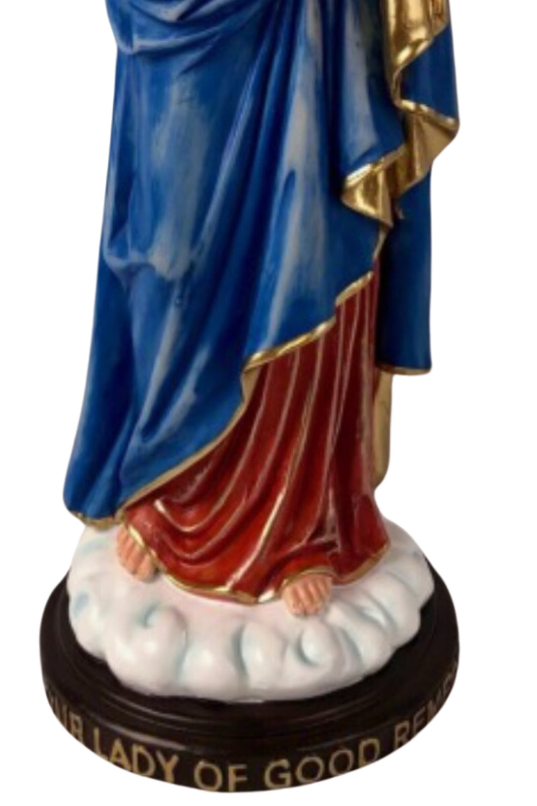 14 inch Our Lady of Good Remedy Statue hand made in Colombia