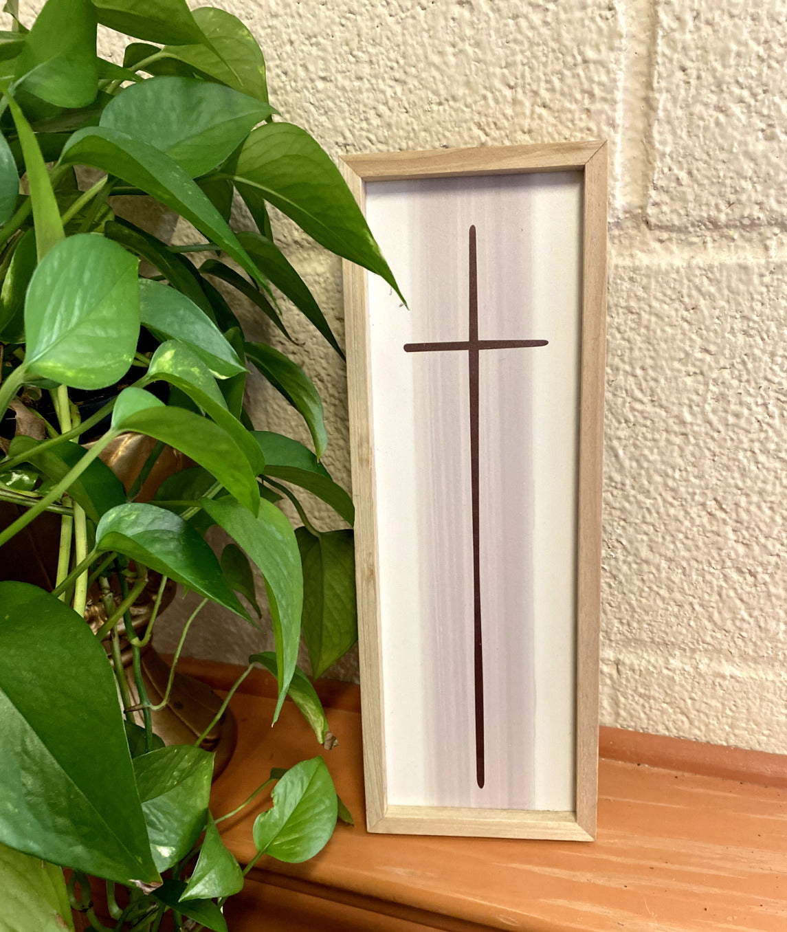 Framed Cross,  12.25" New #AB-254-R2