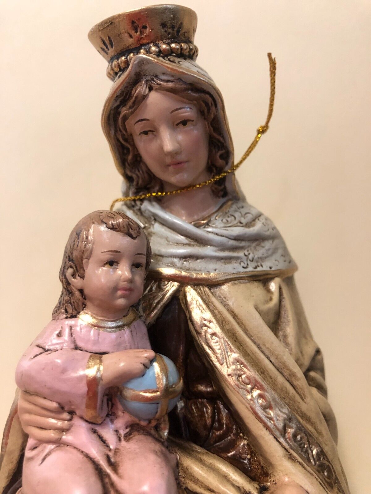 Our Lady of Mount Carmel 8" Statue, New from Colombia - Bob and Penny Lord