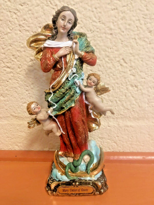 Our Lady Undoer (Untier) of Knots 8" Statue, New #AB-177