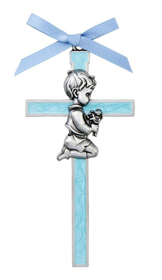 Boy Blue Crib Cross, New #AB-98-2