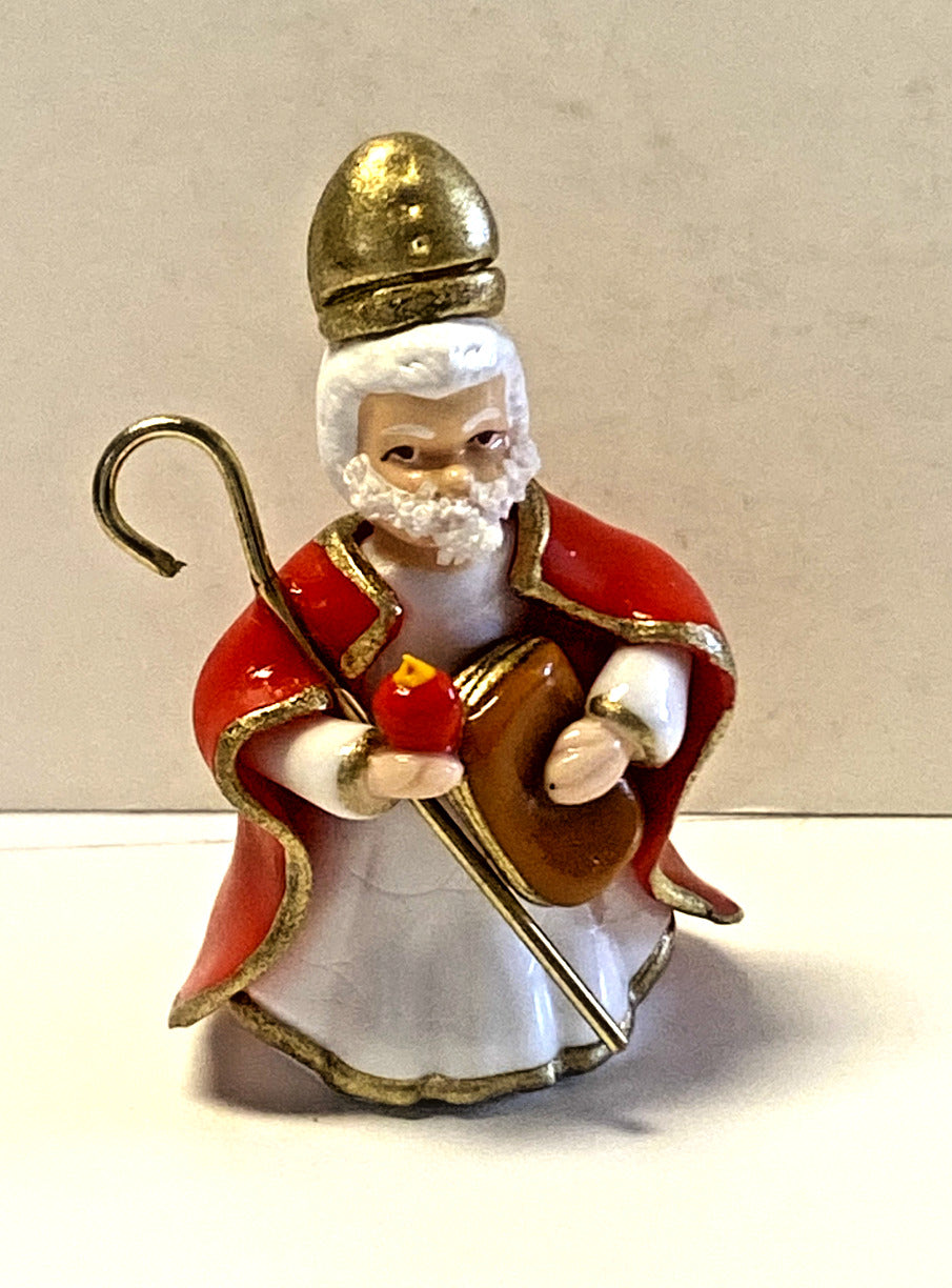 Saint Augustine  Miniature Statue 1.50", New from Colombia #L046 Free Shipping