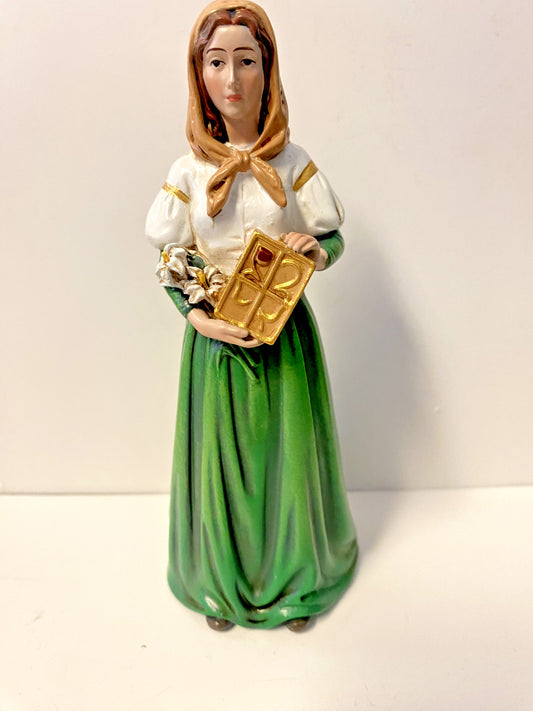 Saint Dymphna 6" Statue, New