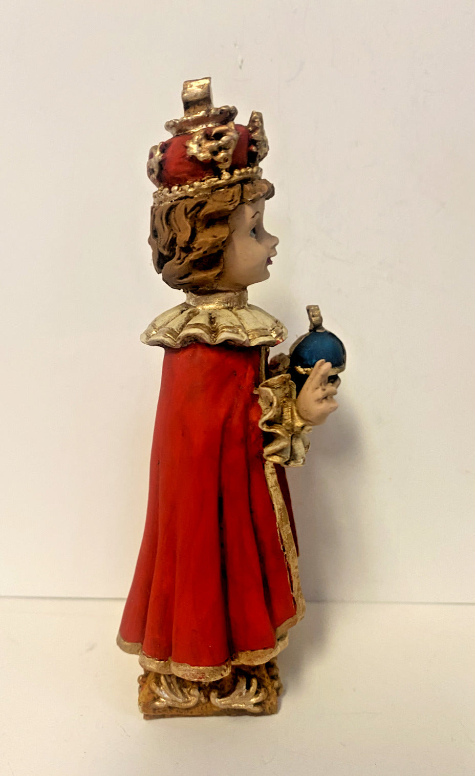 Infant Jesus of Prague Small Hand Painted  5" " Statue, New from Colombia #L010 - Bob and Penny Lord