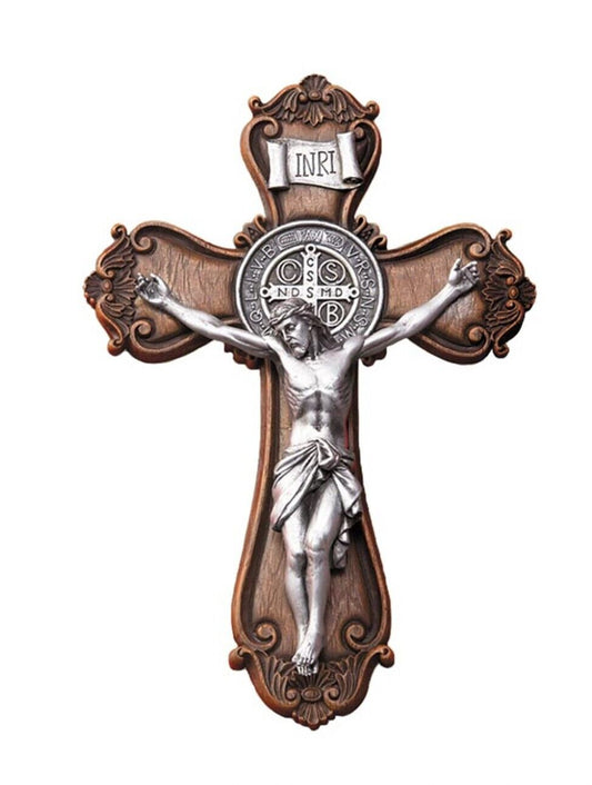 Saint Benedict Ornate 10.25" Crucifix,  New #AB-203