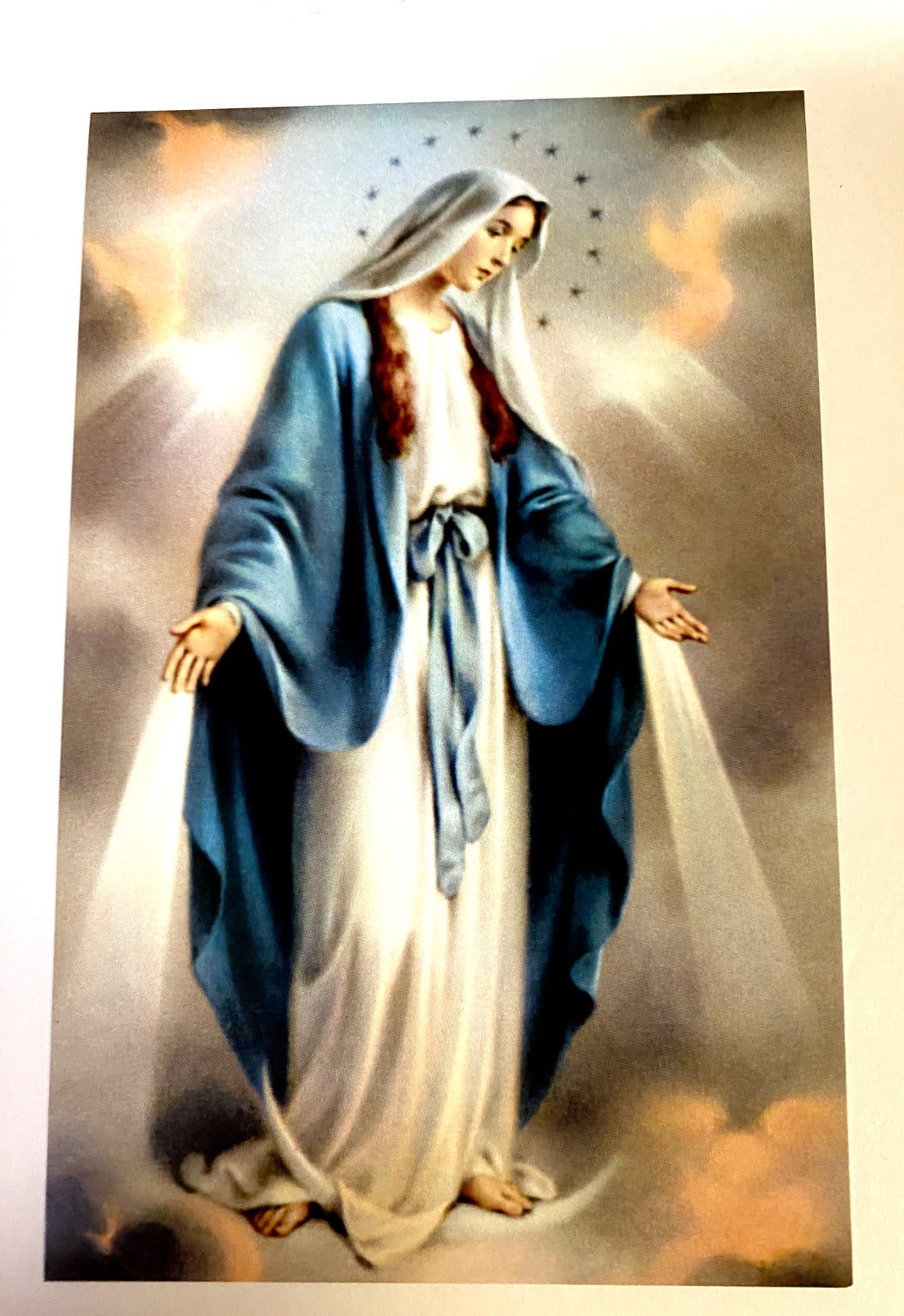 Our Lady of Grace Image Print 5.75" x 3.75, New. #AB-102-J