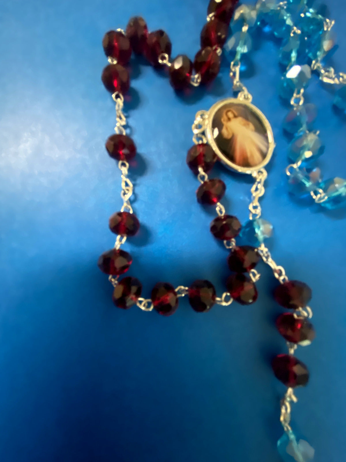 Divine Mercy Handmade Rosary,New from Colombia #L057