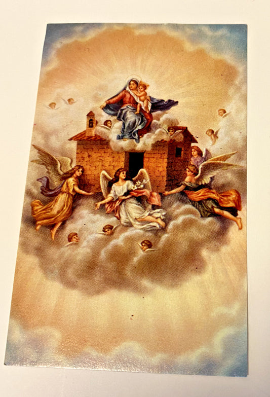 The Holy House of Loreto Small "Consecration: Prayer Card, New - Bob and Penny Lord