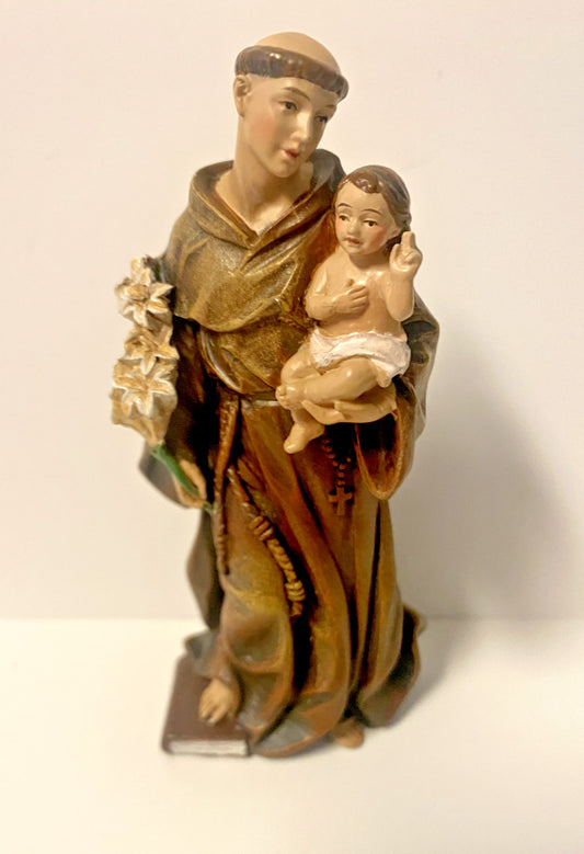 Saint Anthony of Padua  Small 4" Statue,  New #AB-100