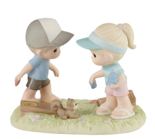 Precious Moments, "Family Fun is Not Keeping Score" Figurine, New #PM-002 - Bob and Penny Lord