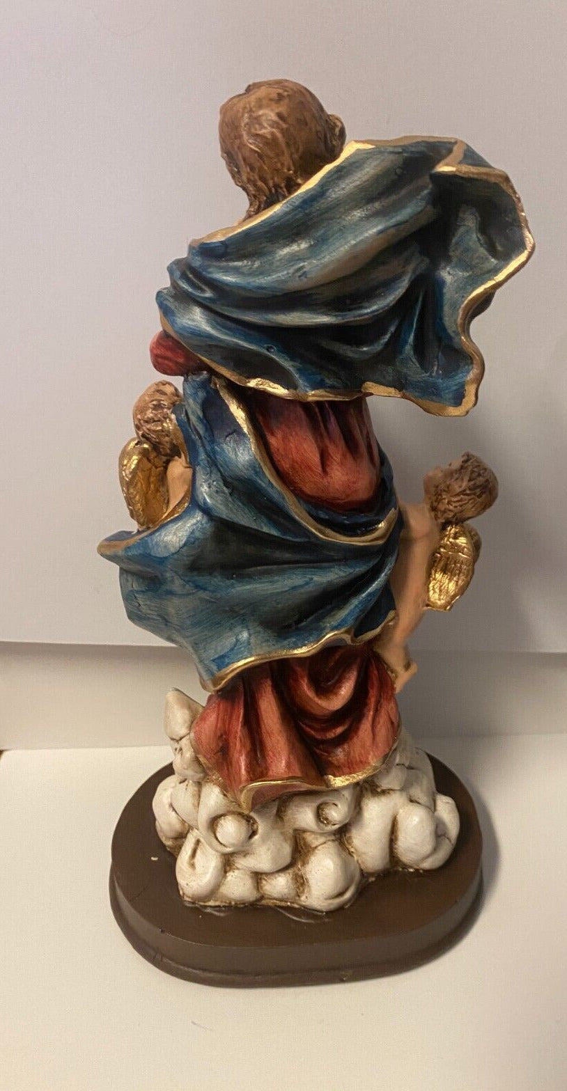 Our Lady Undoer (Untier) of Knots 8"  Hand Painted Statue, New from Colombia - Bob and Penny Lord