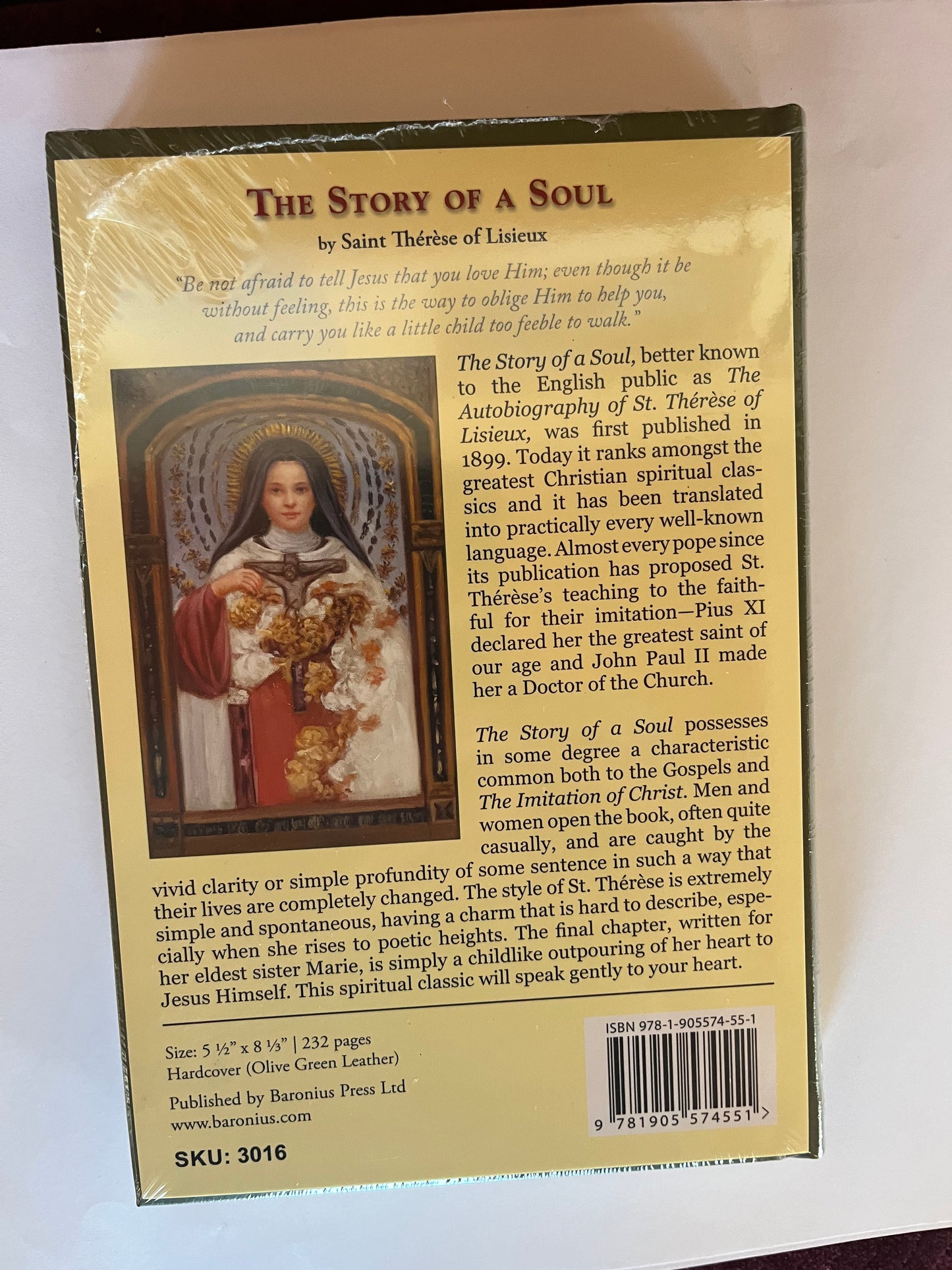 The Story of a Soul by Therese of Lisieux Leather Bound Classic