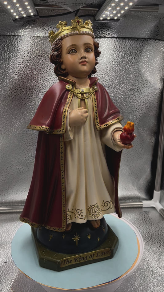 Divine  Child Jesus King of Love Statue 14", New from Colombia #F011