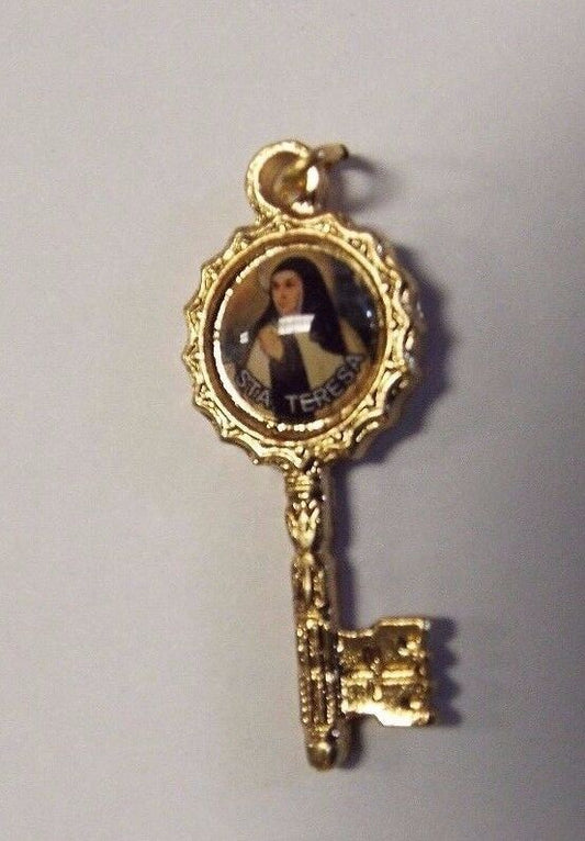 Saint Teresa of Avila Key Pendant, New from Spain - Bob and Penny Lord