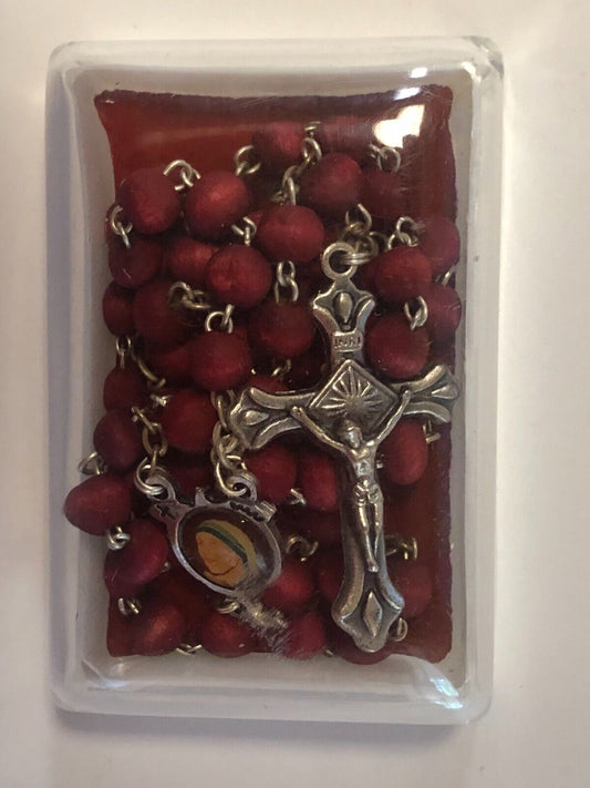 Saint Teresa of Calcutta Rose Petal Rosary, New - Bob and Penny Lord