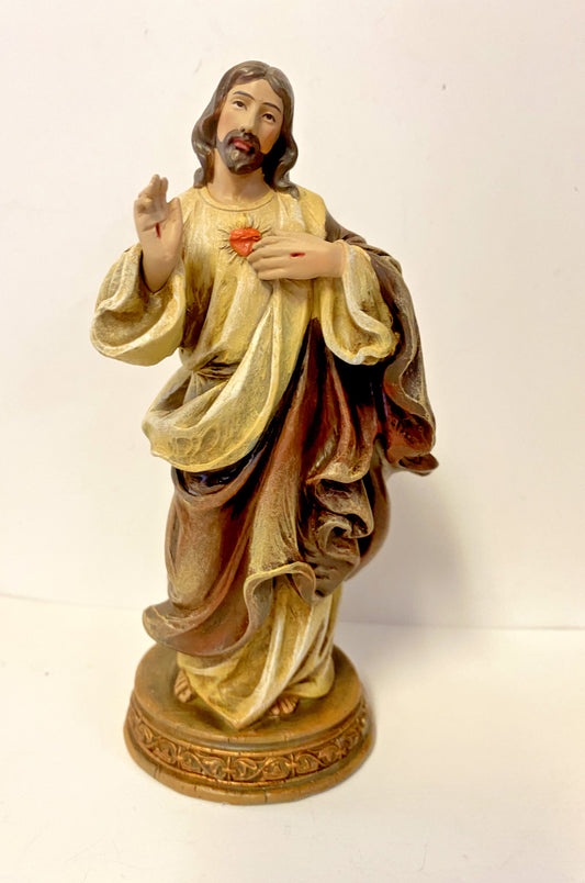 Sacred Heart Of Jesus  6.25" Statue, New - Bob and Penny Lord