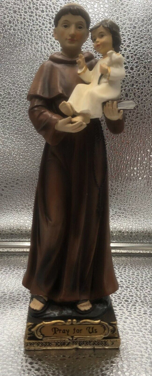 Saint Anthony of Padua  8.50" H Statue, New - Bob and Penny Lord