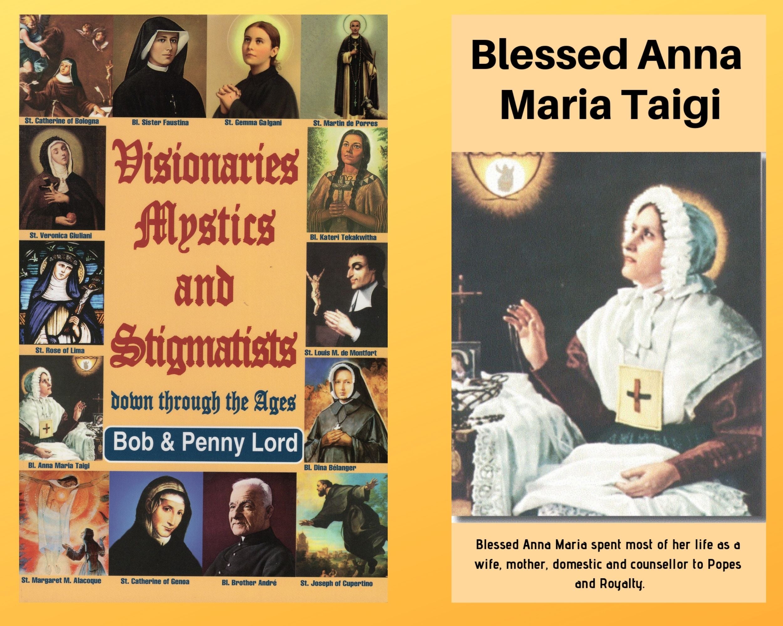 Visionaries Mystics and Stigmatists Book and Companion Blessed Anna Maria  Taigi DVD